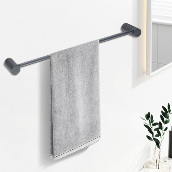 Diamora Luxury Knurled Gunmetal Grey Single Towel Rack Rail 600mm Diamora Luxury Knurled Gunmetal Grey Single Towel Rack Rail 600mm